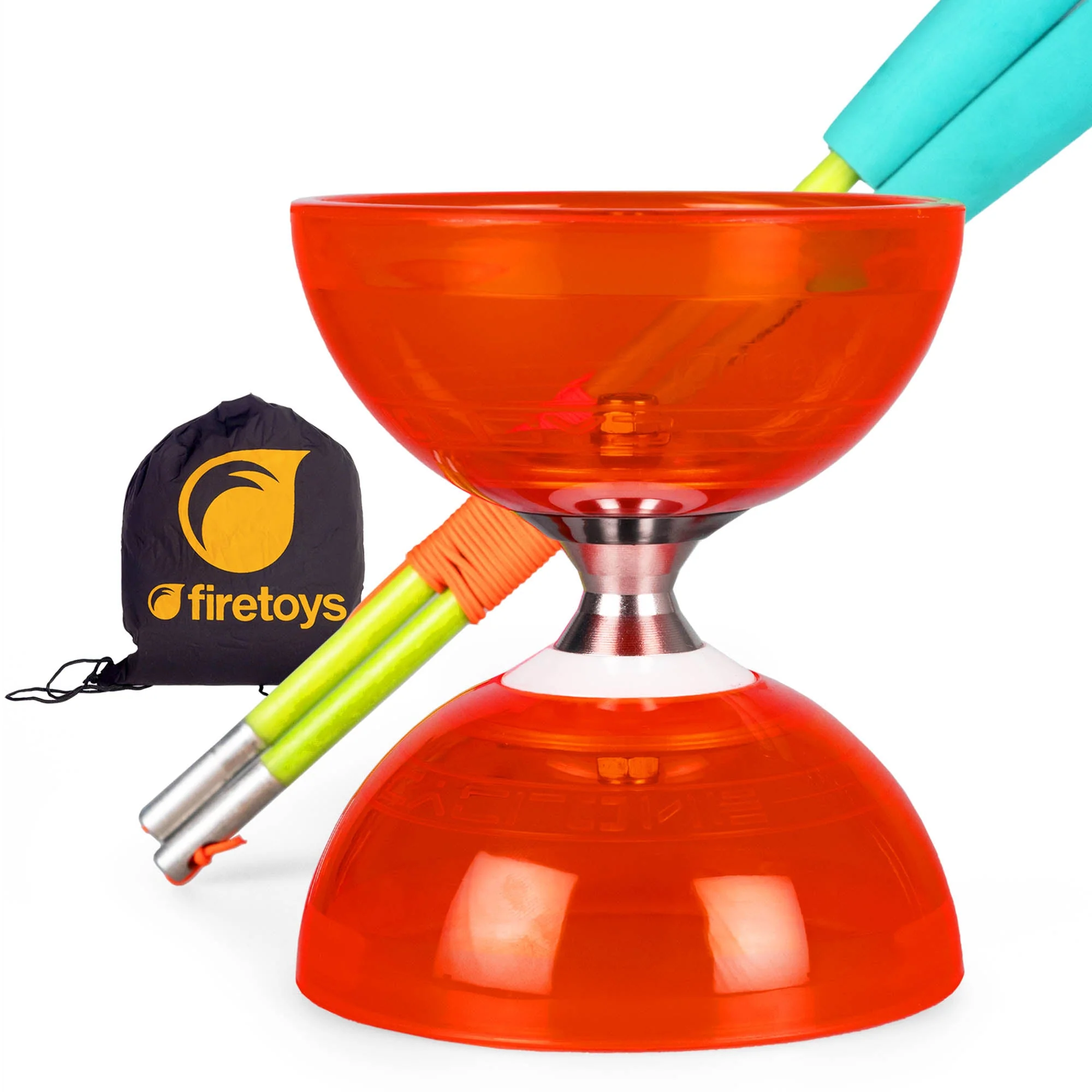 Cyclone Quartz Triple Bearing Diabolo Set with Superglass Handsticks and Bag - Image 26