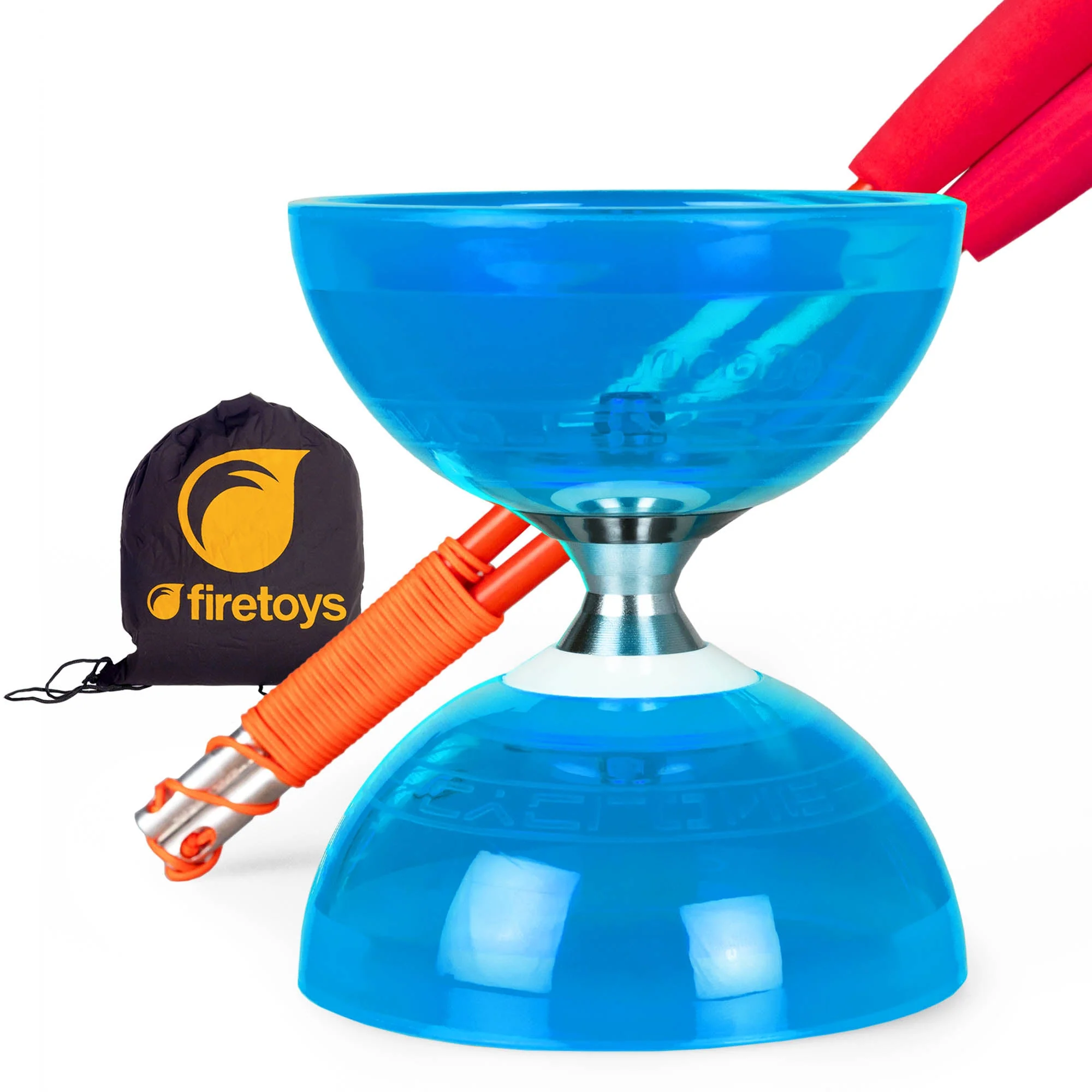 Cyclone Quartz Triple Bearing Diabolo Set with Superglass Handsticks and Bag - Image 6