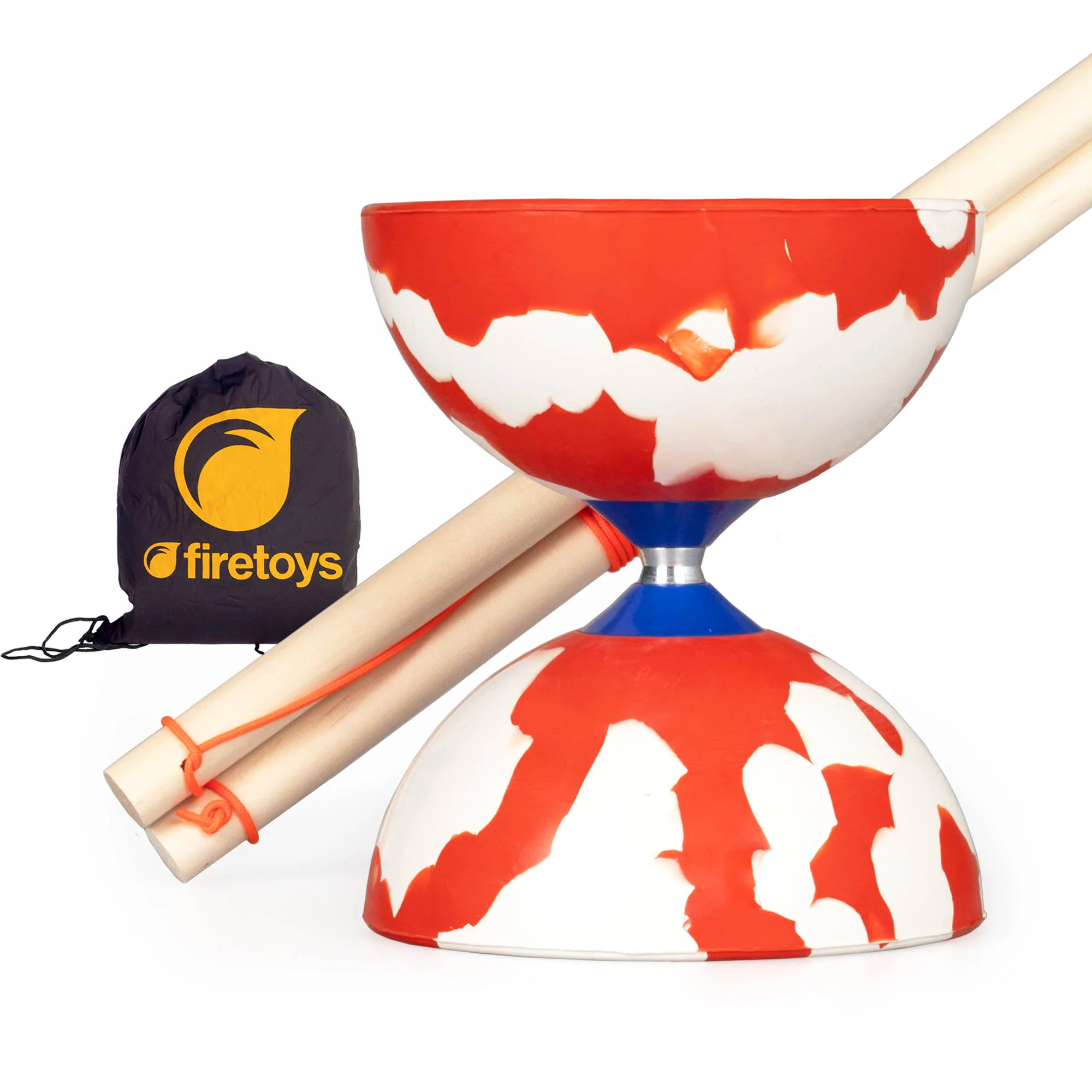Jester Diabolo Set with Wooden Handsticks and Bag - Image 6
