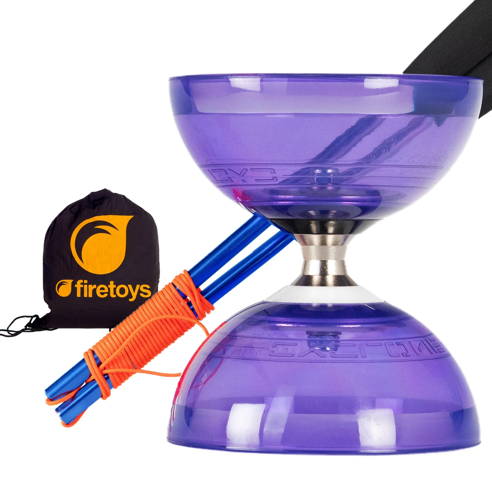 Juggle Dream Cyclone Quartz Triple Bearing Diabolo with Aluminium Handsticks & Bag - Image 12